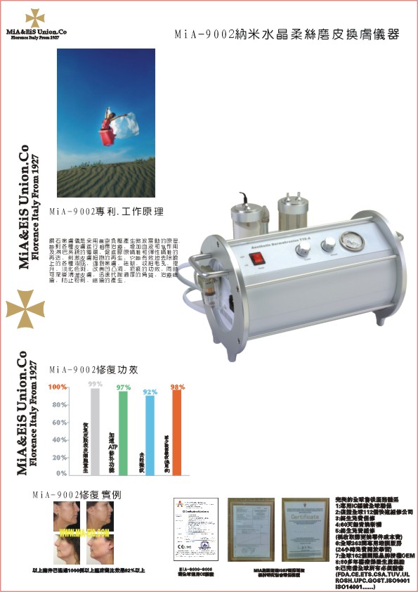 MiA-9002纳米水晶柔丝磨皮换肤仪器